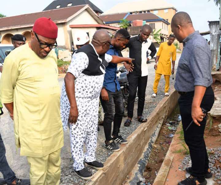 'Fake news,' Abia govt says newly constructed road in Aba not washed away by rain