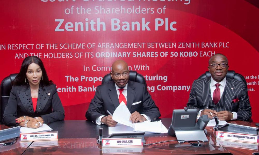 Zenith Bank shareholders approve holdco structure