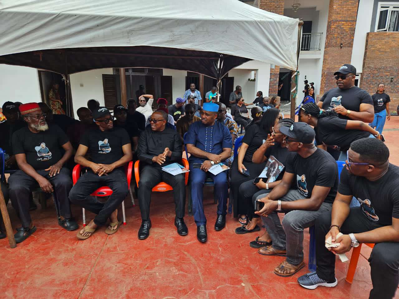 Peter Obi pays condolence visit to family of Junior Pope