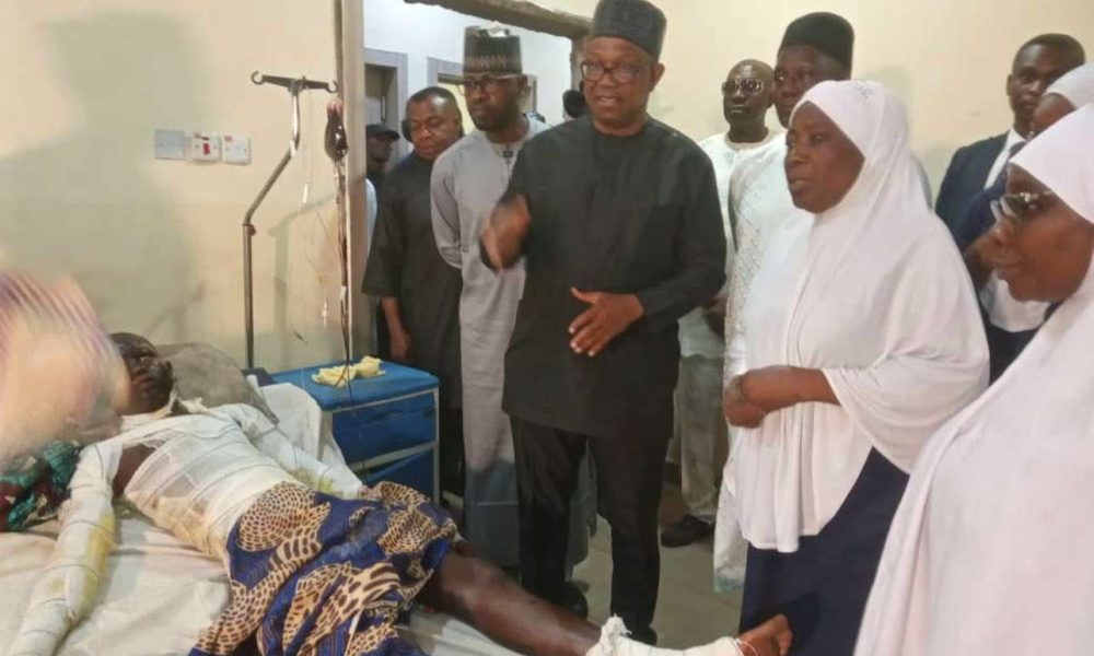 Peter Obi pays visit to victims of Kano mosque attack