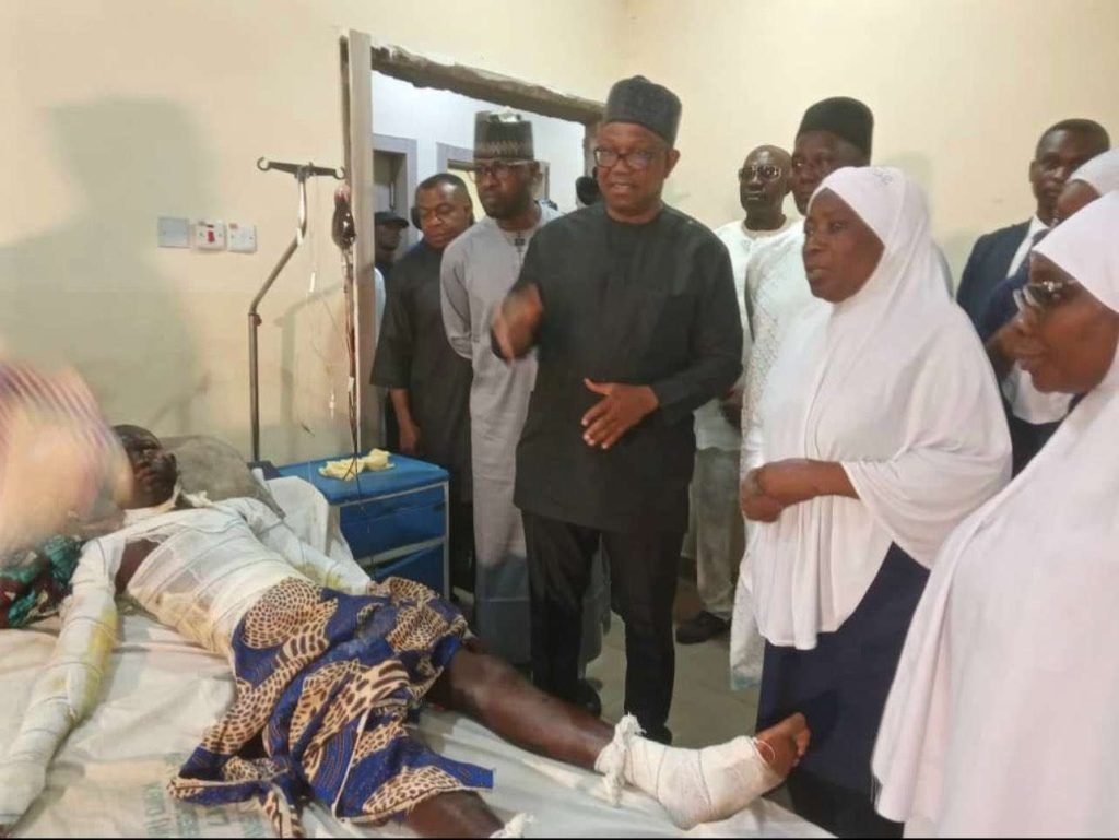 Peter Obi pays visit to victims of Kano mosque attack