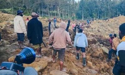 Scores dead in Papua New Guinea as massive landslide buries 100 homes