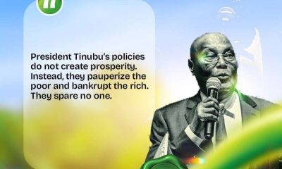 One year of Tinubu is a cocktail of trial-and-error economic policies, By Atiku Abubakar