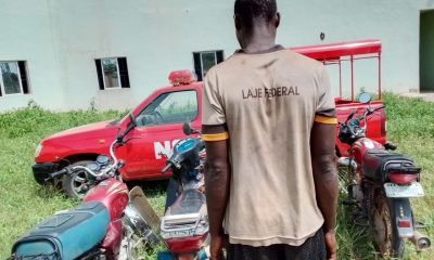 Osun NSCDC Nabs Serial Motorcycle Snatcher