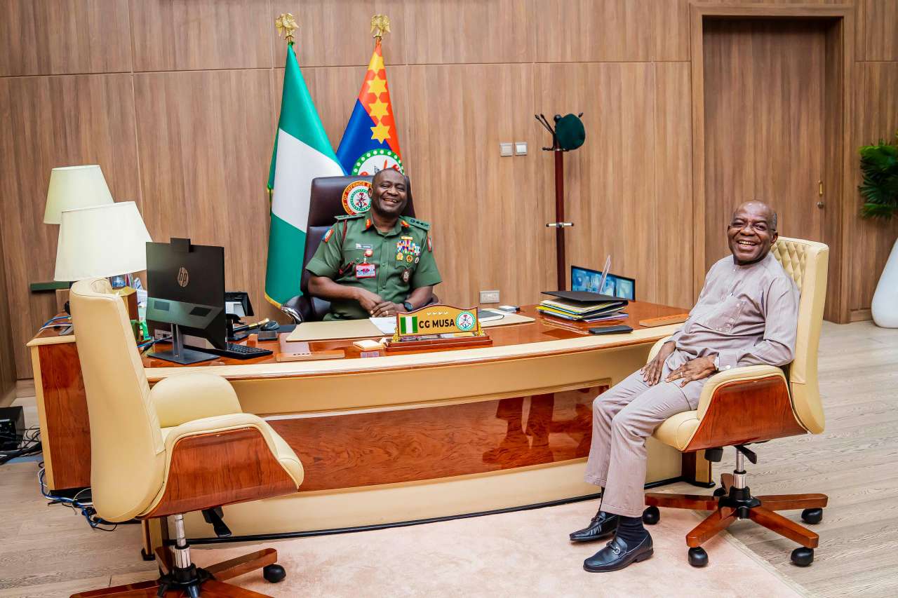 Gov Otti meets with defence chief, Gen. Chris Musa