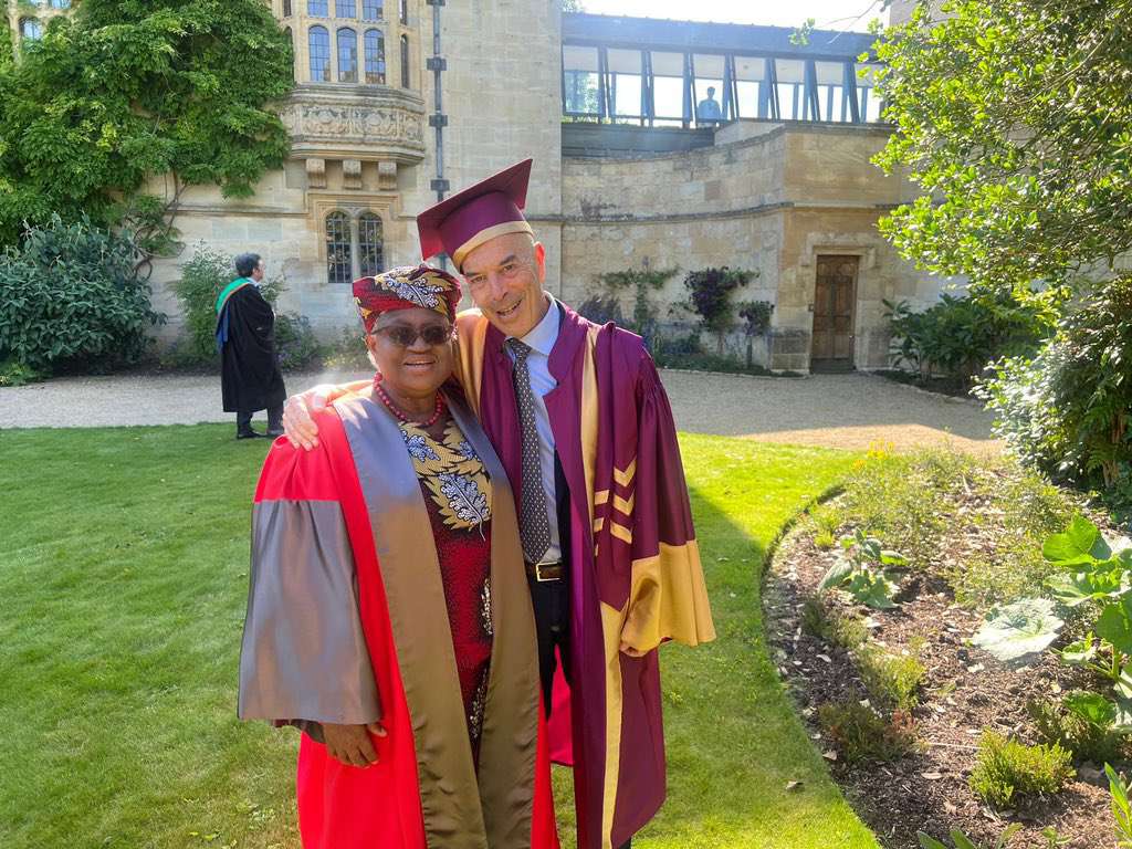 Oxford University confers honorary doctorate degree on Ngozi Okonjo-Iweala