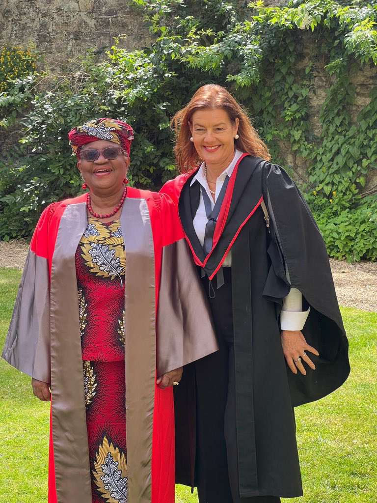 Oxford University confers honorary doctorate degree on Ngozi Okonjo-Iweala