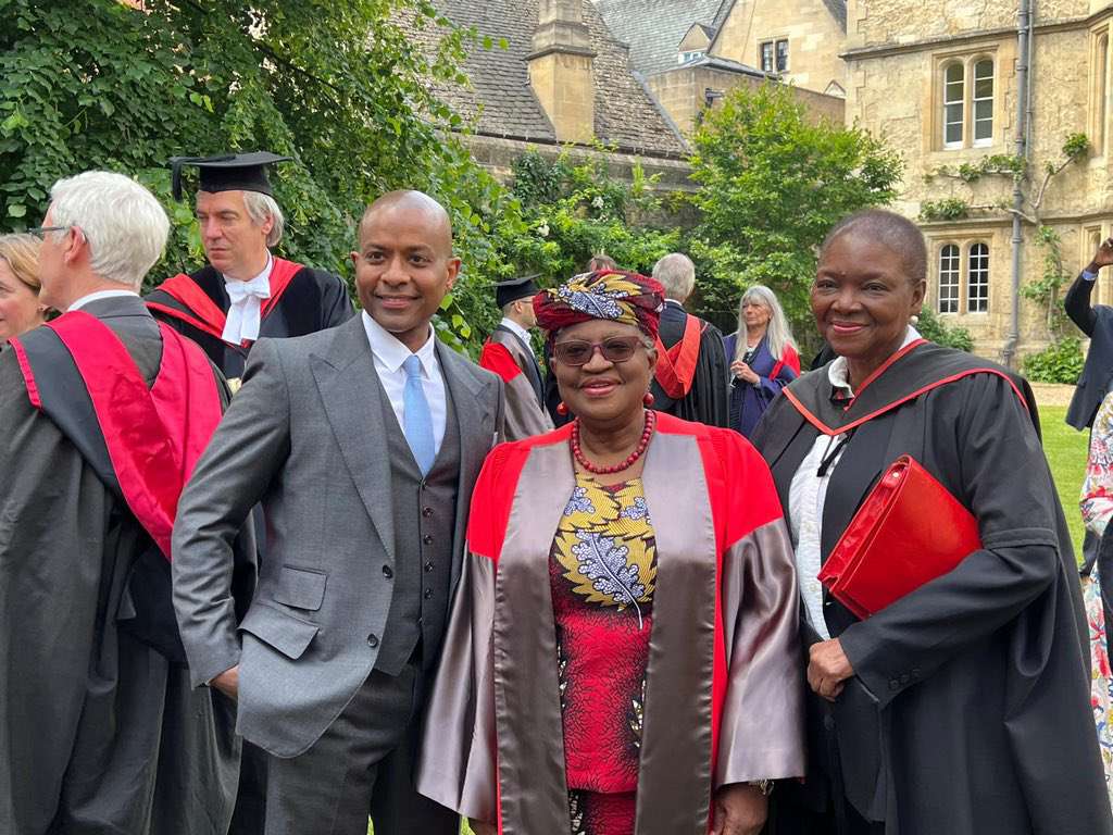 Oxford University confers honorary doctorate degree on Ngozi Okonjo-Iweala