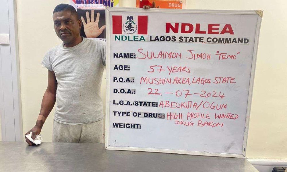 NDLEA nabs wanted drug baron in Lagos