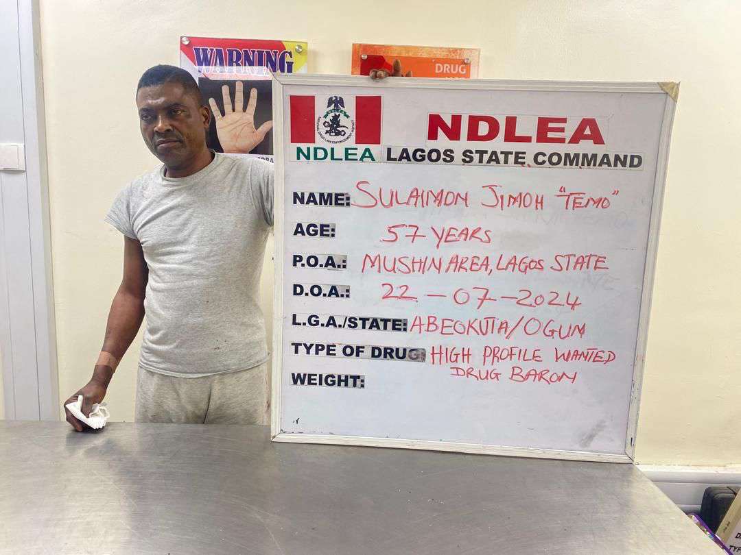NDLEA nabs wanted drug baron in Lagos