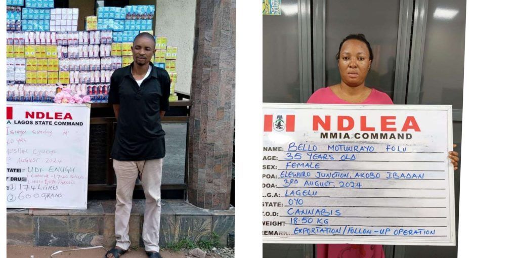 NDLEA nabs 12 US, UK bound Nigerians with drugs hidden in baby food tins