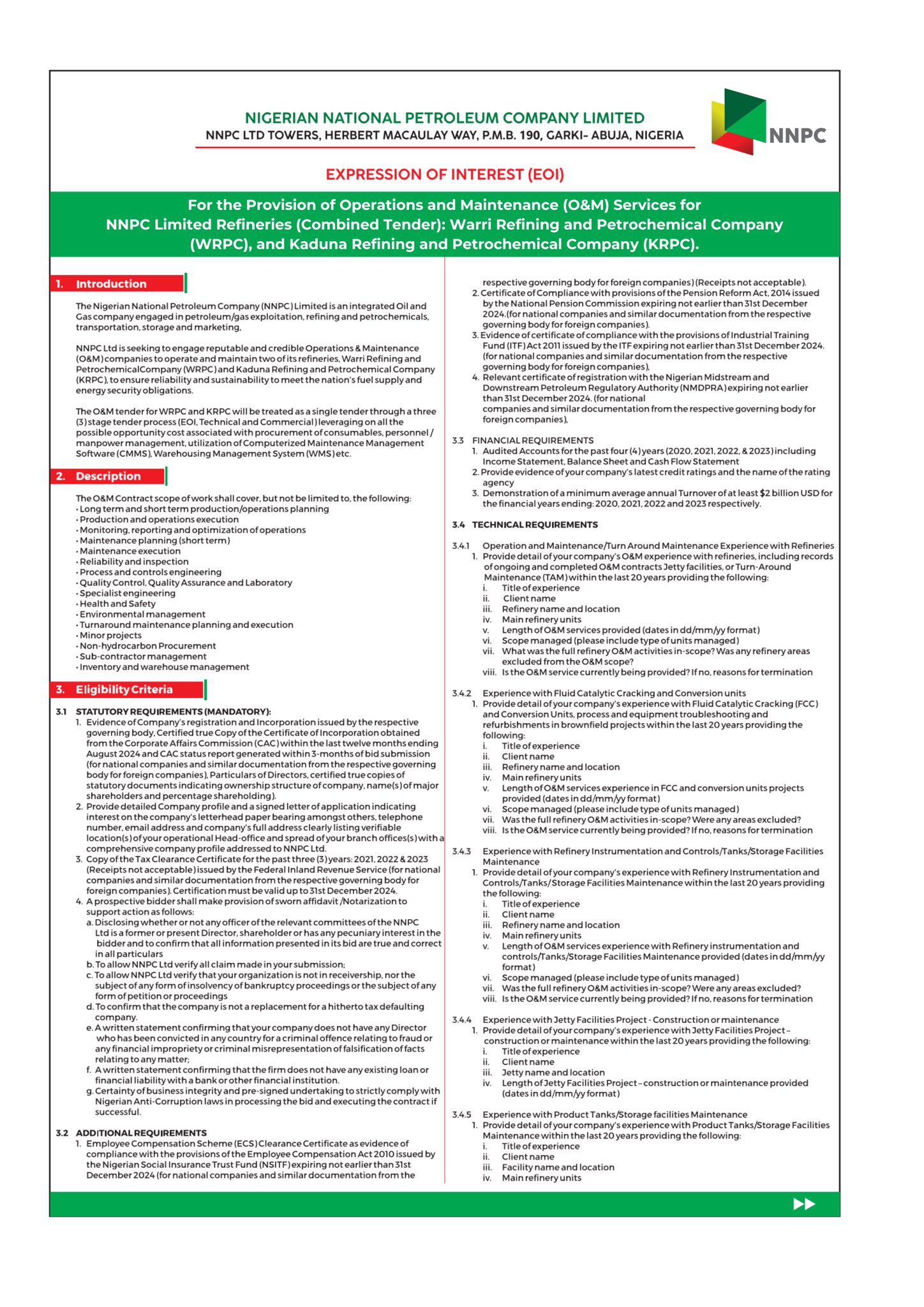 NNPC calls for private companies to operate Warri, Kaduna refineries