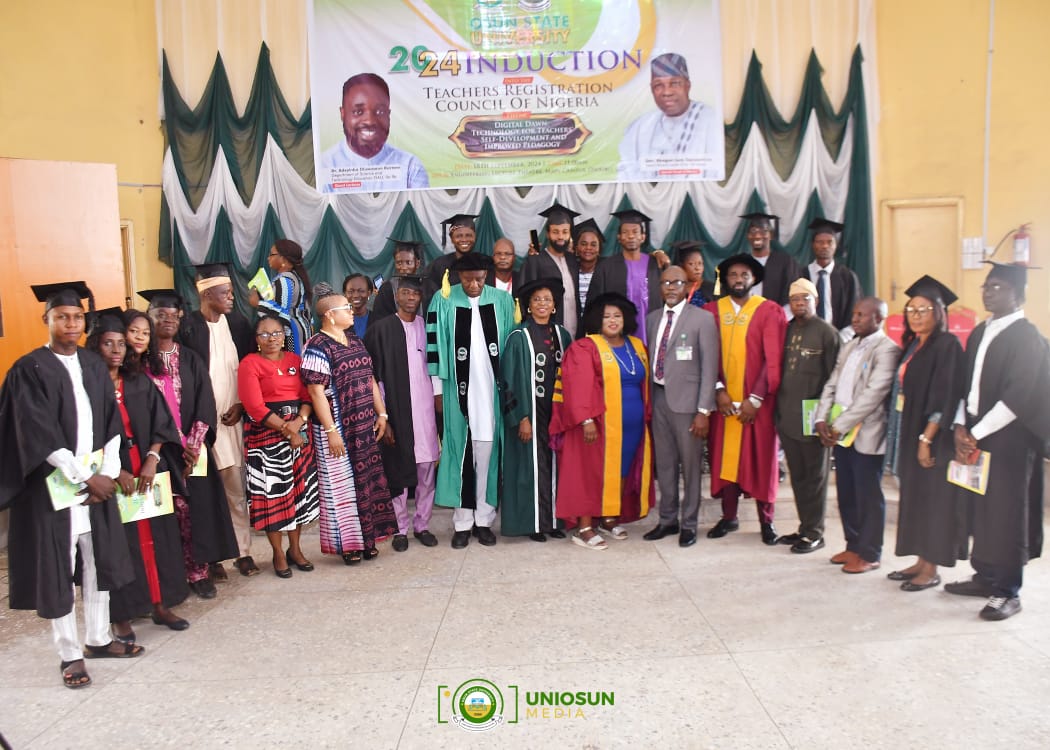 UNIOSUN leads in teacher development, inducts 199 graduate teachers