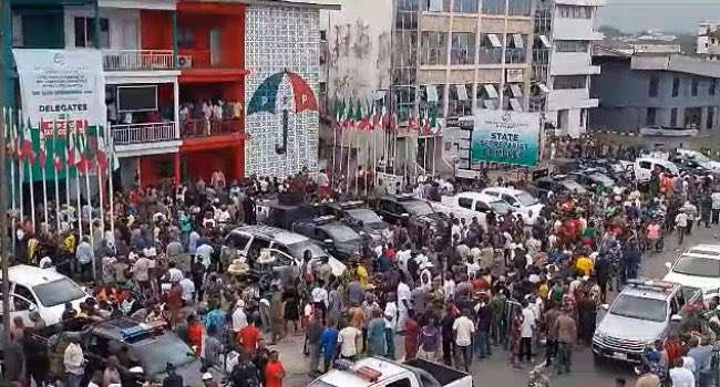 Protest erupts in Rivers PDP secretariat over LG poll