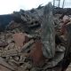 VIDEO: Residents escape death as two storey building collapses in Orile Iganmu, Lagos