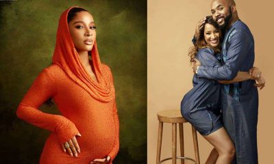 Celebs, fans celebrate Banky W, Adesuwa as couple welcomes second baby