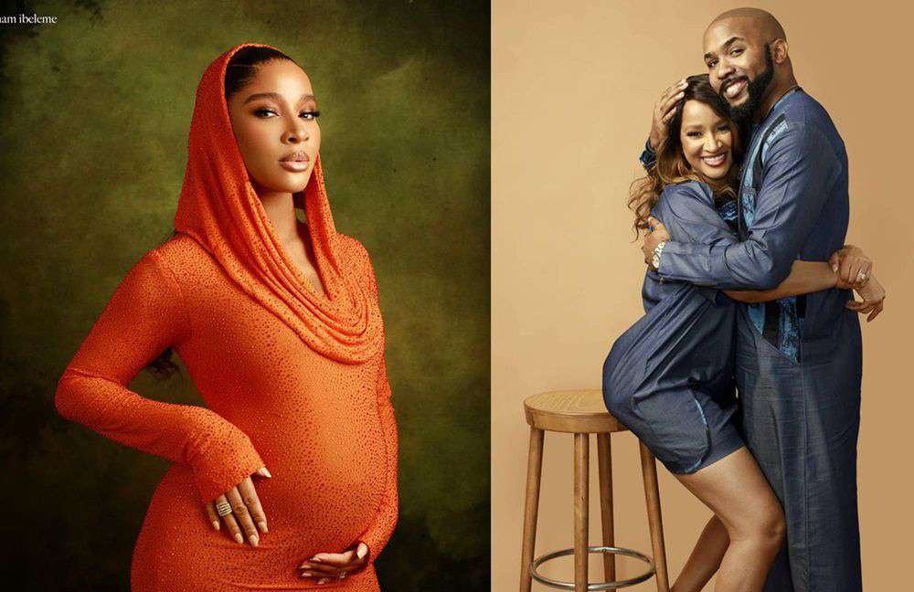 Celebs, fans celebrate Banky W, Adesuwa as couple welcomes second baby
