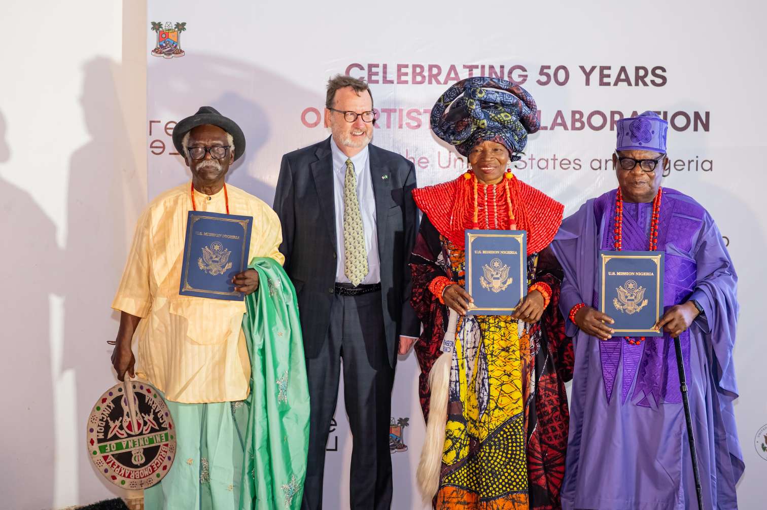 US Ambassador Mills honors three legendary Nigerian artists