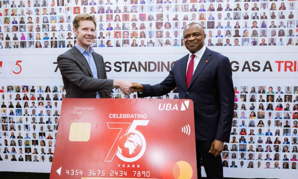 UBA, Mastercard unveil debit card with benefits to mark UBA’s 75th anniversary
