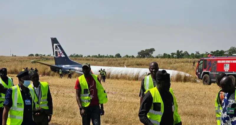 Abuja airport temporarily shut as plane skids off runway