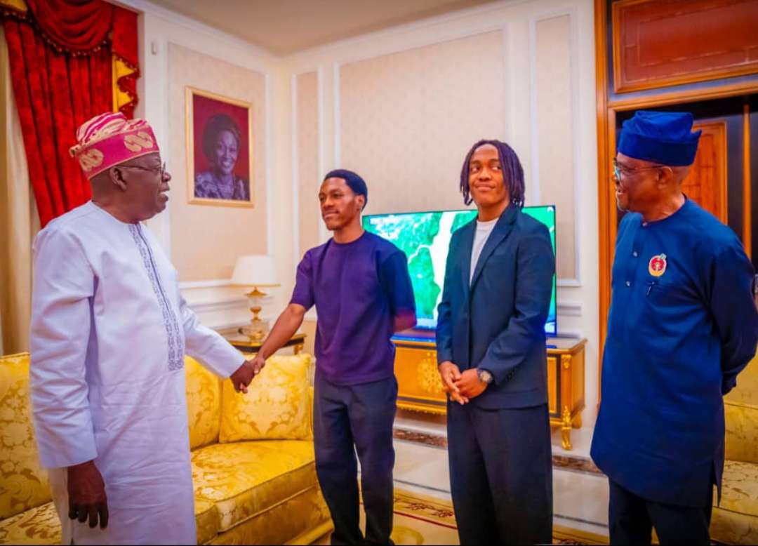 Wike takes sons to pay Christmas homage to Tinubu