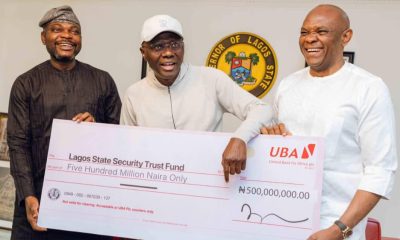 UBA donates N500m to Lagos State Security Trust Fund