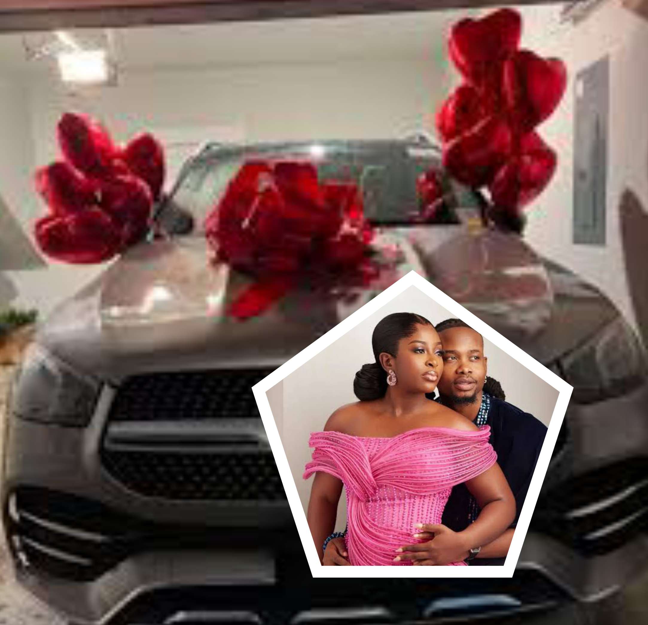 Yhemolee gifts wife Thayour, Mercedes Benz after birth of their child