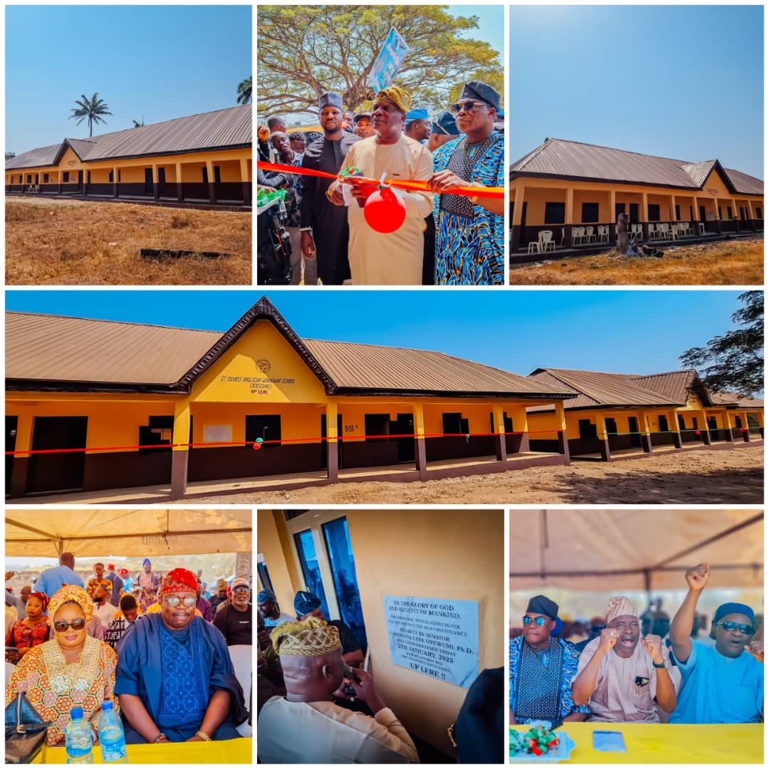 Osun Senator, Oyewumi Commissions Reconstructed Modern Educational Facilities in Ode-Omu, Odeyinka