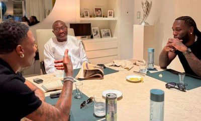 Femi Otedola hosts Wizkid, Burna Boy in Lagos