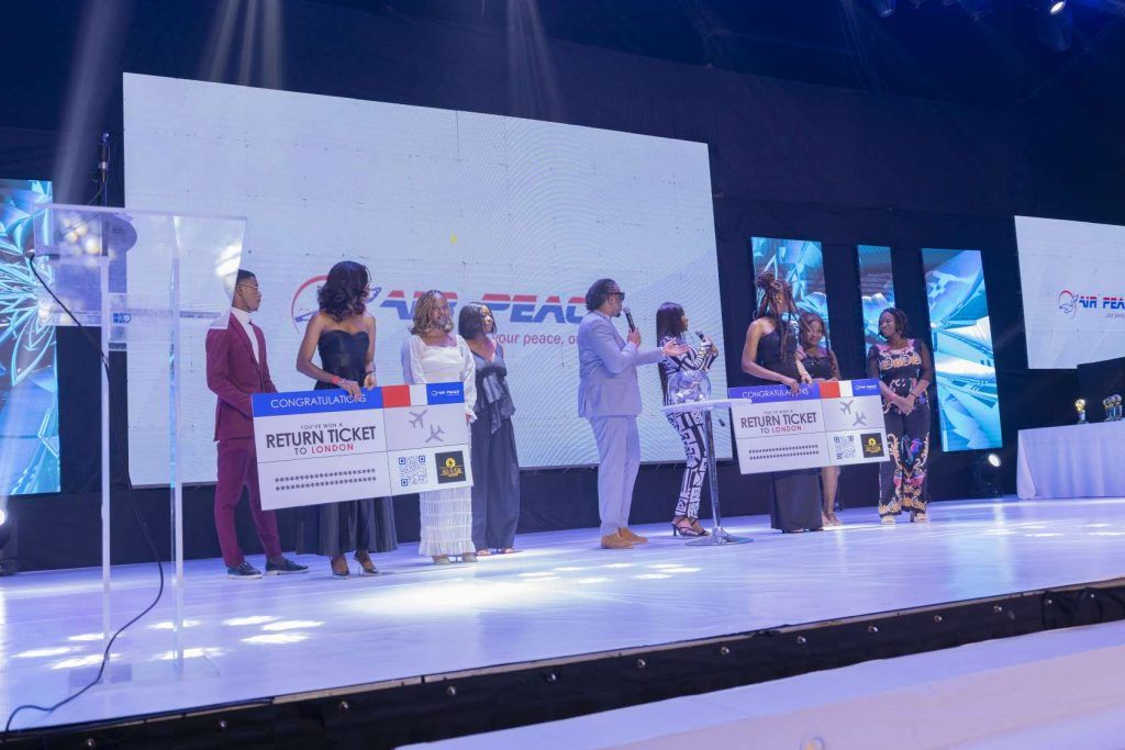 Air Peace rewards 5 lucky winners at Silverbird Man of the Year 2024 Awards