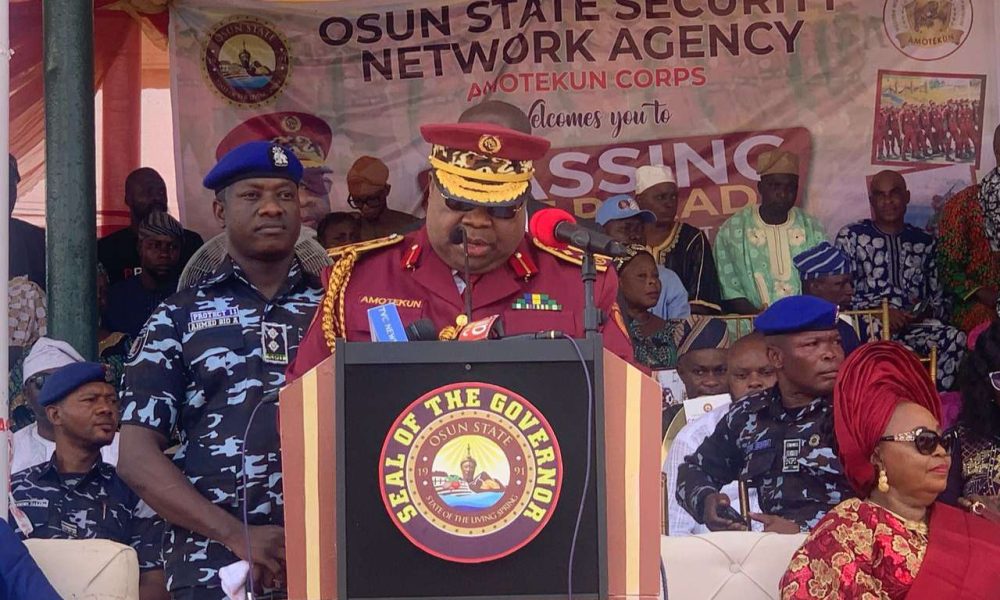 Adeleke charges Amotekun corps on patriotism, commitment