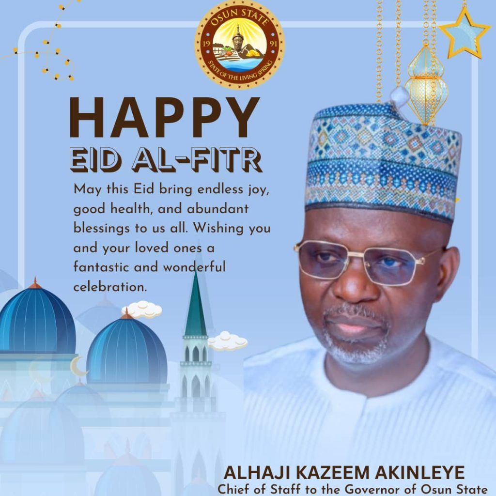 Eid Al-Fitri 1446AH:  Akinleye rejoices with Muslim Ummah, harps on need to adhere to lessons learnt