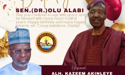 Akinleye, Osun CoS Salutes Senator Olu Alabi @81