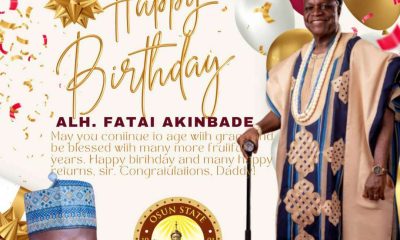 Akinleye congratulates former Osun SSG, Akinbade on his 70th birthday anniversary