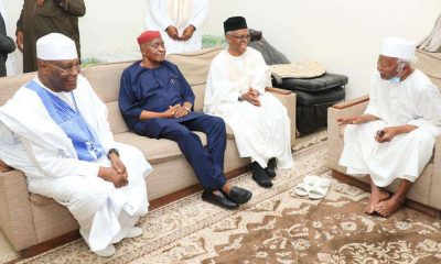 JUST IN: Atiku, El-Rufai, Tambuwal, others Visit Buhari in Kaduna