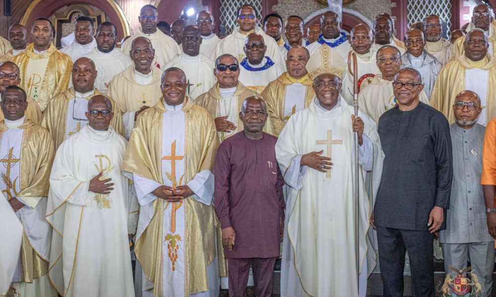 Otti, Obi Attend Chrism Mass at Aba Catholic Cathedral