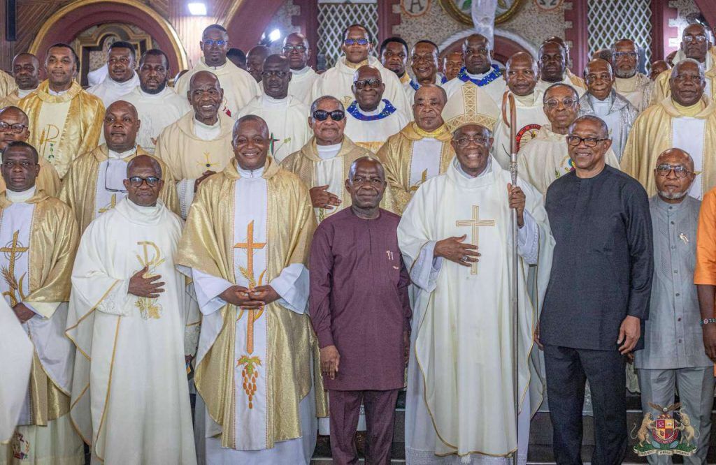Otti, Obi Attend Chrism Mass at Aba Catholic Cathedral