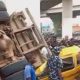 Driver sustained injury as truck plunges off Lagos bridge