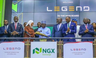 Legend Internet listing boosts NGX market capitalisation by N11.28bn