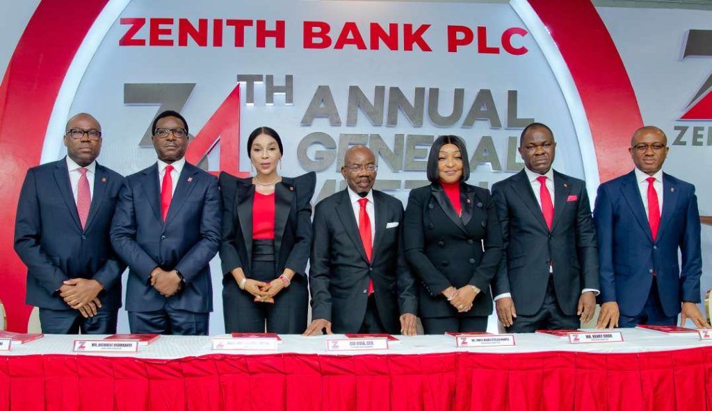 Zenith Bank assures shareholders of quantum leap in future dividends at 34th AGM, pays N195.67bn for 2024 F'Y