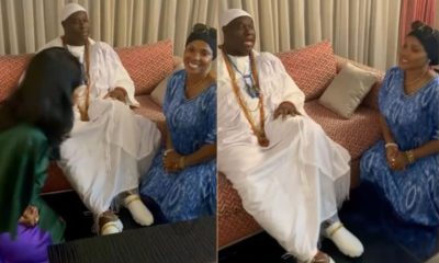 Iyabo Ojo, daughter Priscilla receive royal blessing from Ooni of Ife