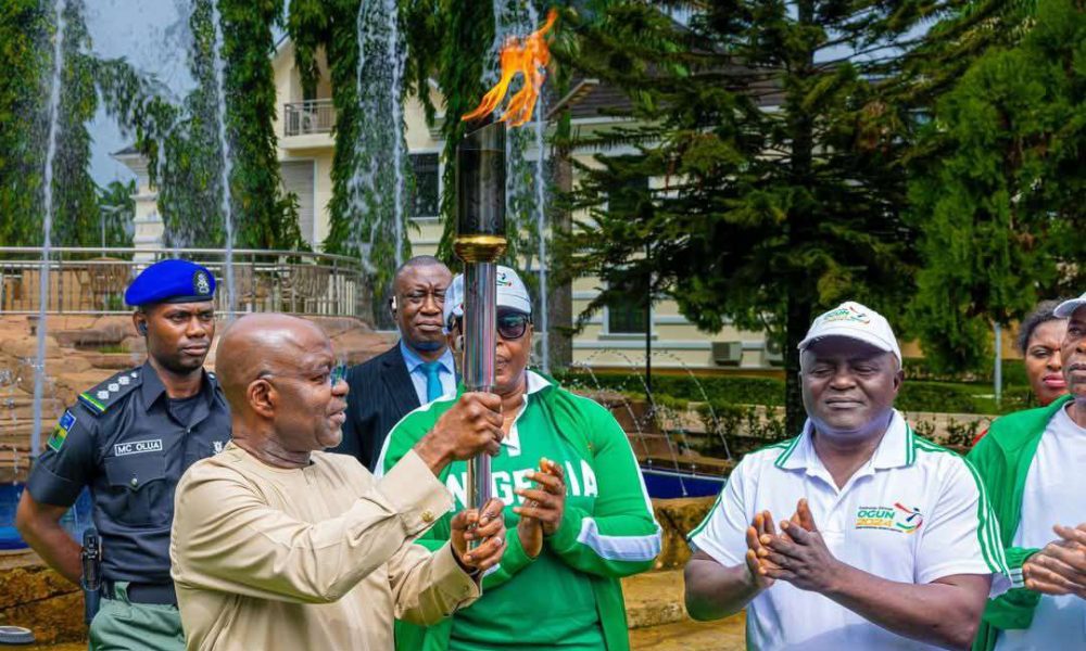 Otti receives torch of unity as Abia gears up for national sports festival