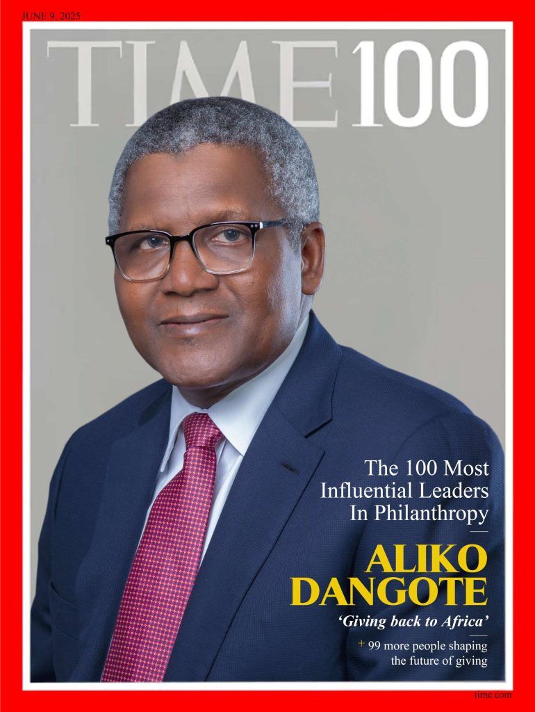 TIME Magazine names Aliko Dangote among top 100 global philanthropists