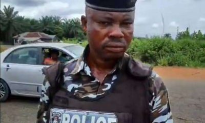 Policeman captured in viral video demanding ₦5k from motorists over suspended ECMR policy