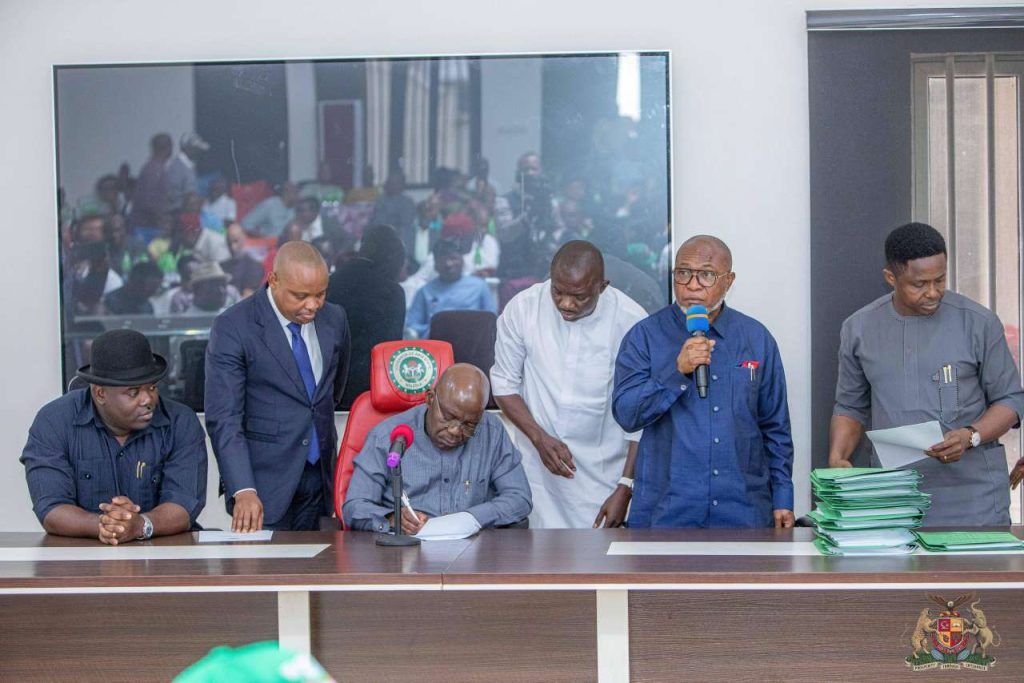 Otti approves immediate upgrade of Umuahia Stadium, unveils long-term sports city project