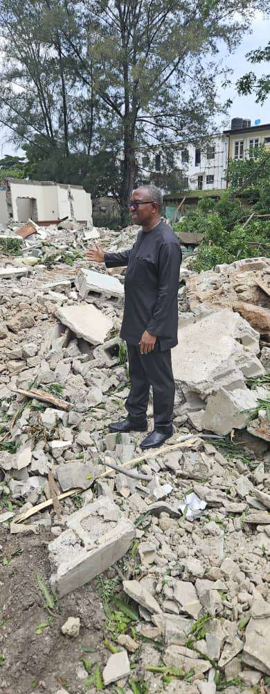 Peter Obi decries demolition of brother’s property in Lagos, condemns lawlessness in Nigeria