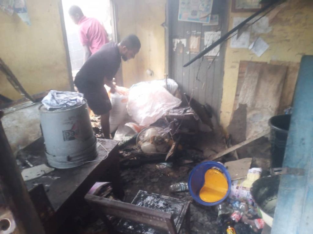 Early morning fire destroys property worth millions of naira in Umuahia