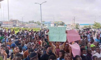 Students protest against renaming of Poly Ibadan after Olunloyo