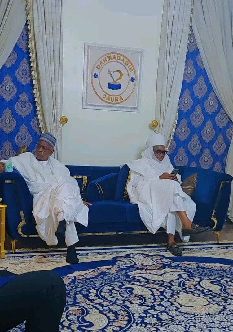 Amaechi pays final respects to Buhari in symbolic Dan Amanar Daura attire