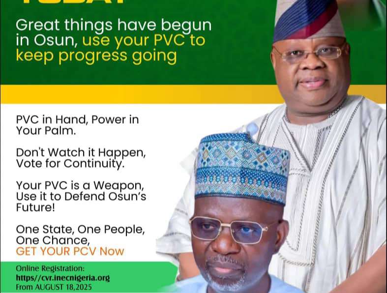Osun CoS Akinleye urges residents to register as INEC begins  registration August 18